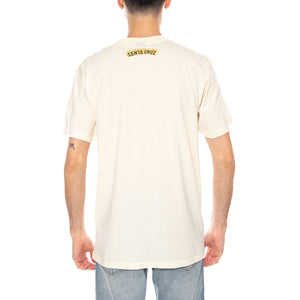 Burnt Bone Hand Unbleached Cotton - Maglietta Girocollo Uomo Beige SCA-TEE-12921 Unbleached Cotton SANTA CRUZ 