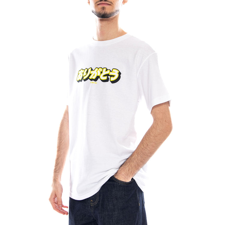 Kanji Tee White - Maglietta Girocollo Uomo Bianca TYASS013-12WHT . THANK YOU 
