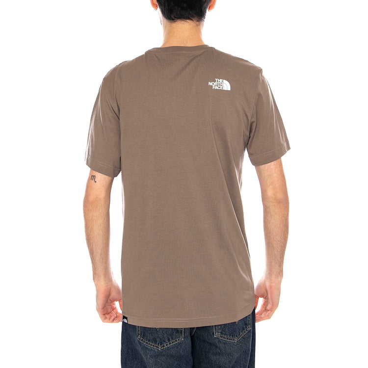 M SS Simple Dome -- Maglietta Uomo Marrone NF0A87NG BOW1 THE NORTH FACE 