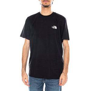 M SS Simple Dome Tee Black - Maglietta Girocollo Uomo Nero NF0A87NG JK31 THE NORTH FACE 