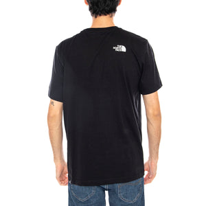 M SS Simple Dome Tee Black - Maglietta Girocollo Uomo Nero NF0A87NG JK31 THE NORTH FACE 