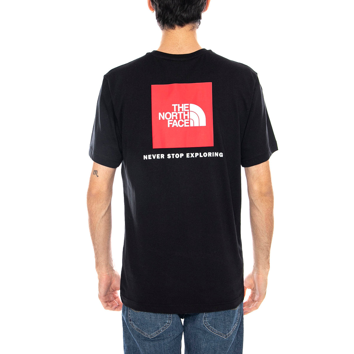 M SS Box NSE Tee Black - Maglietta Girocollo Uomo Nero NF0A87NP JK31 THE NORTH FACE 