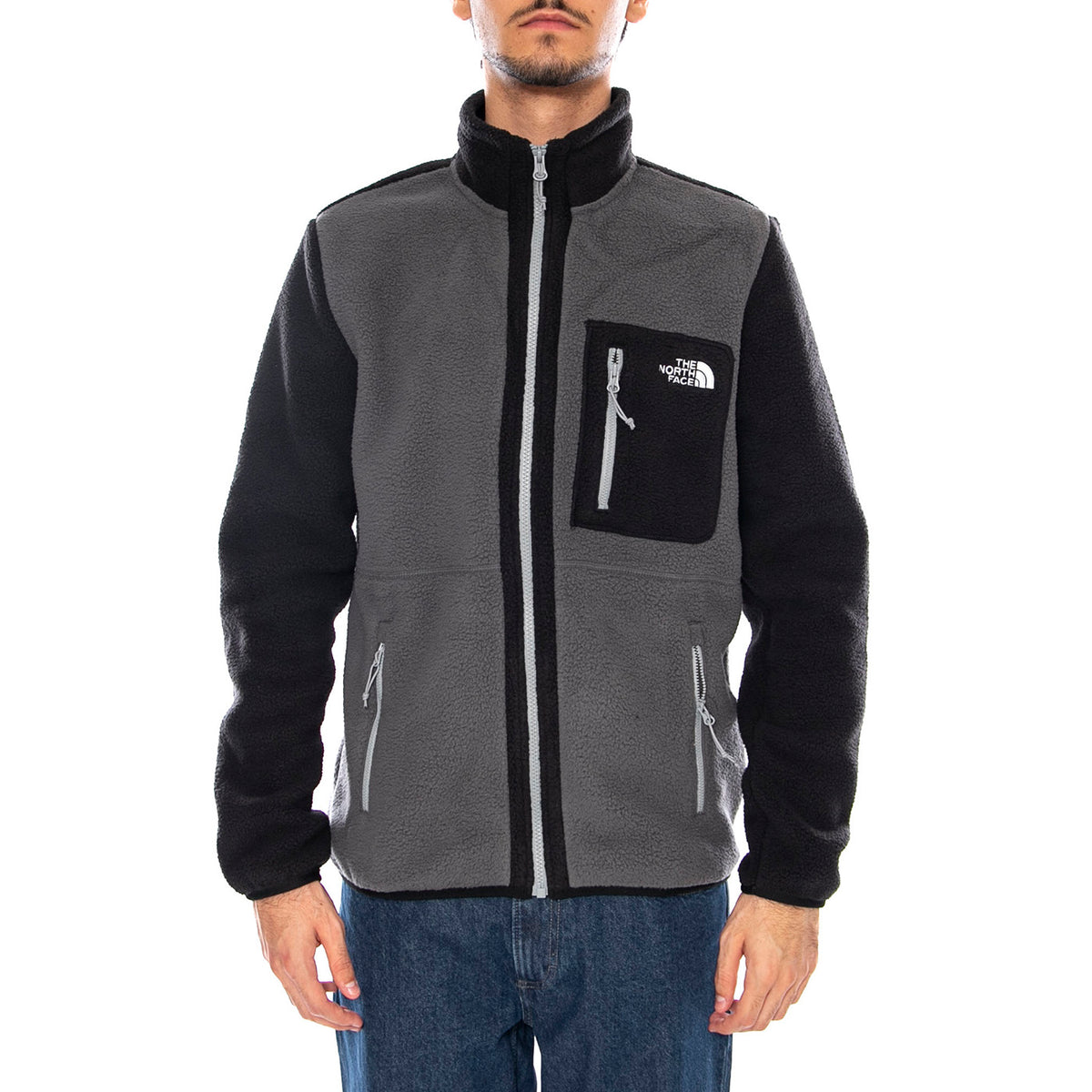 M YumoriI Full Zip Grey - Giacca in Maglia con Zip Grigio NF0A883R WVO1 THE NORTH FACE 