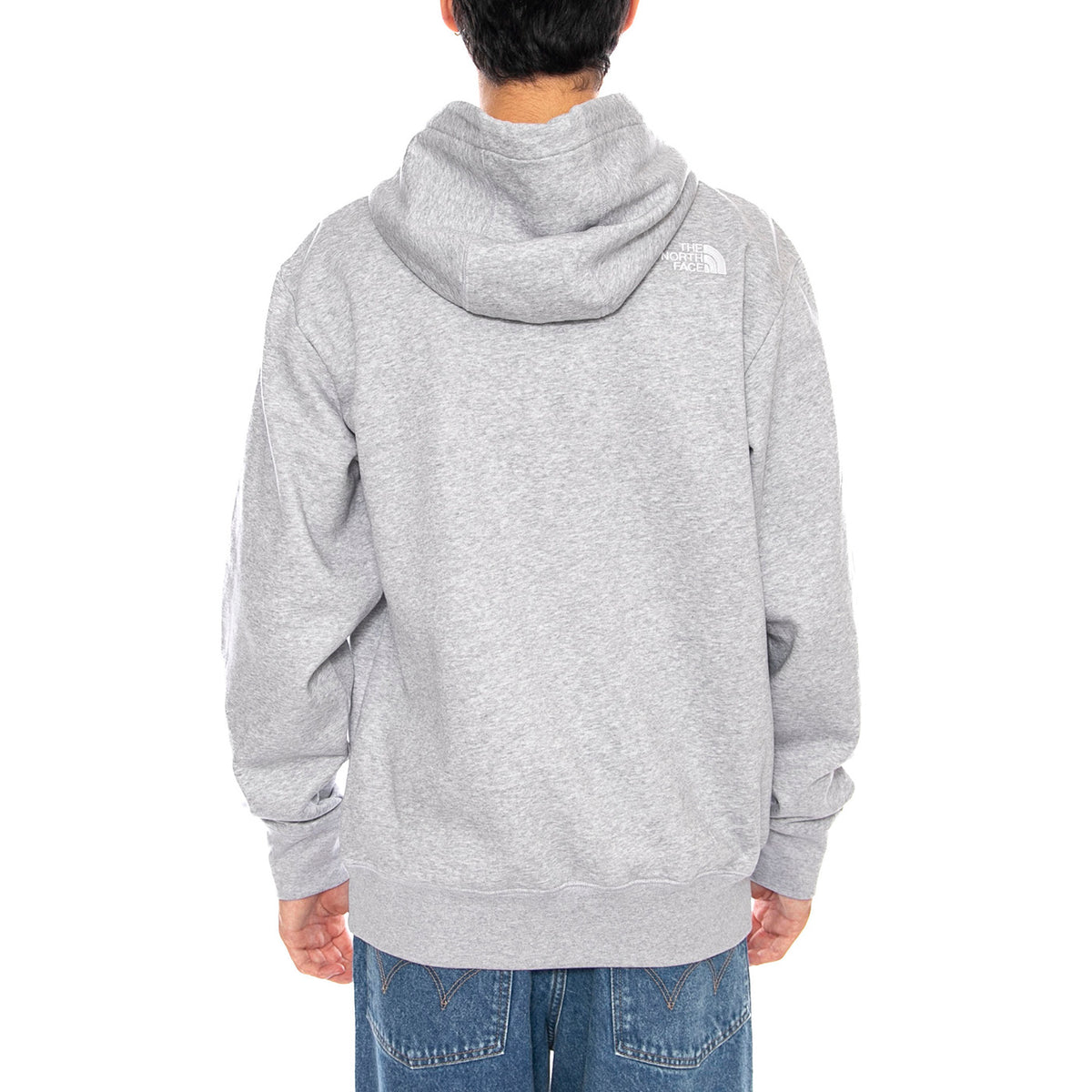 M Essential Relaxed Hoodie Light Grey Heather - Felpa con Cappuccio Uomo Grigia NF0A89ES DYX1 THE NORTH FACE 