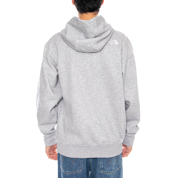 M Essential Relaxed Hoodie Light Grey Heather - Felpa con Cappuccio Uomo Grigia NF0A89ES DYX1 THE NORTH FACE 