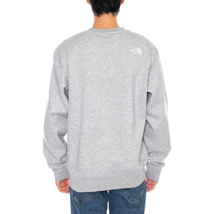 M Essential Relaxed Crew Grey - Felpa Girocollo Uomo Grigia NF0A89ET DYX1 THE NORTH FACE 