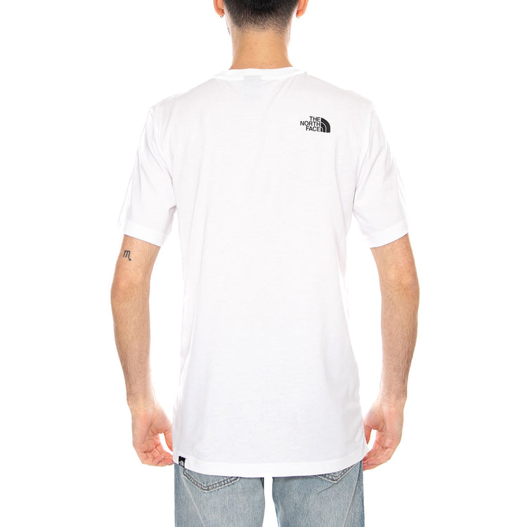 M SS Fine Tee White - Maglietta Girocollo Uomo Bianca NF0A8A6M FN41 THE NORTH FACE 
