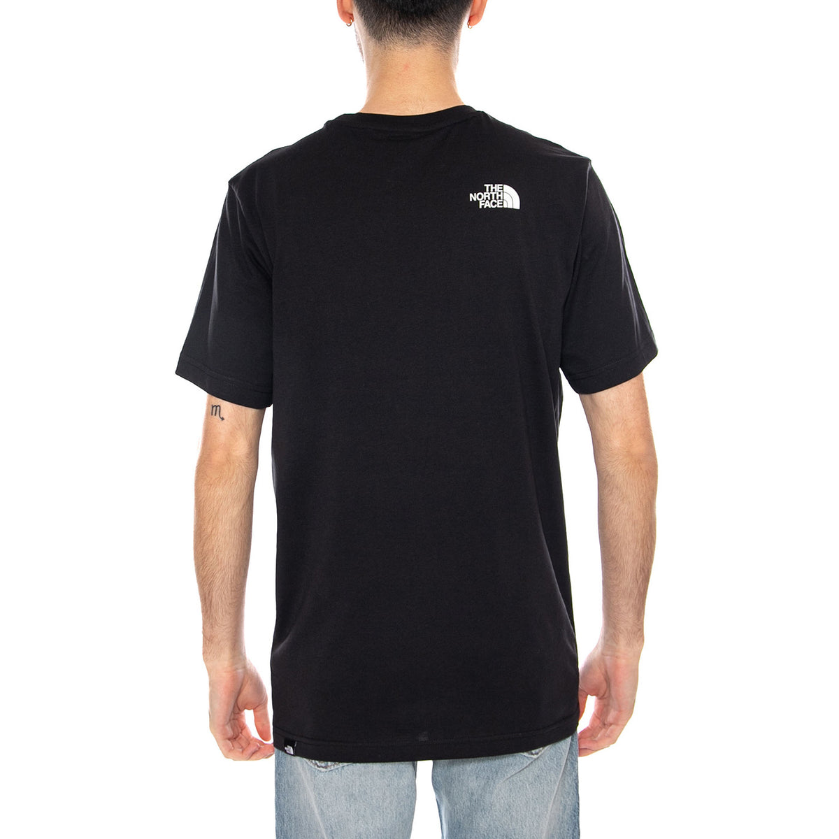 M SS Fine Tee Black - Maglietta Girocollo Uomo Nera NF0A8A6M JK31 THE NORTH FACE 