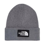 TNF LOGO BOX CUFFED BEANIE GREY - Cuffed Beanie Grey - Accessories THE NORTH FACE