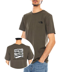 M Box NSE Edge of Light Infill S/S Tee Green - Maglietta Girocollo Uomo Verde NF0A8E3H FA41 THE NORTH FACE 