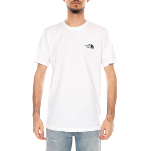 M Vertical Logo SS Tee White - Maglietta Girocollo Uomo Bianca NF0A8EE7 FN41 THE NORTH FACE 