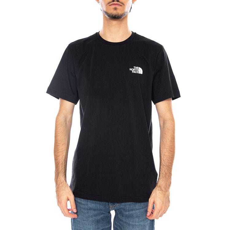 M Vertical Logo SS Tee Black - Maglietta Girocollo Uomo Nera NF0A8EE7 JK31 THE NORTH FACE 