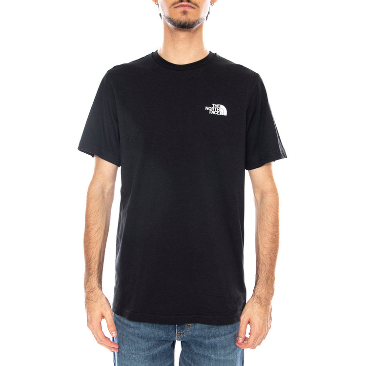 M Mountain Sketch SS Tee Black - Maglietta Girocollo Uomo Nera NF0A8EE8 JK31 THE NORTH FACE 