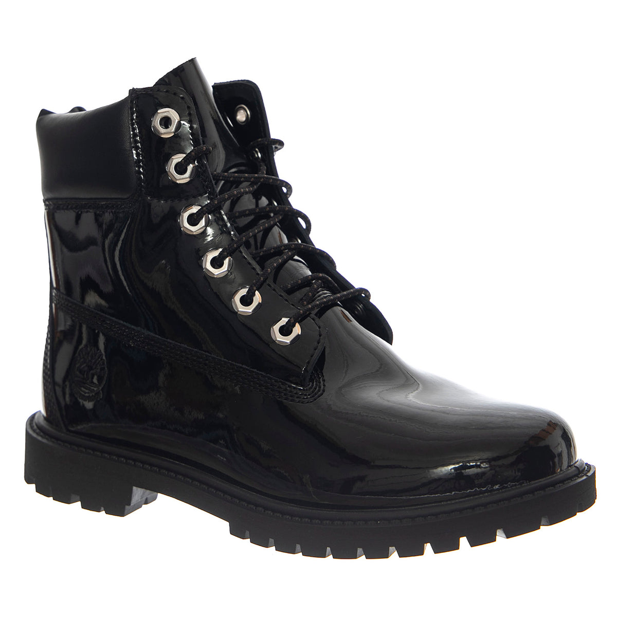 Premium 6 Inch Lace Up Waterproof Boot -- Stivali Donna Pelle Verniciata Nera TB0A43F8 EN31 TIMBERLAND 