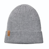 Rib Knit Beanie -- Men's/Women's Gray Hat TIMBERLAND ACCESSORIES