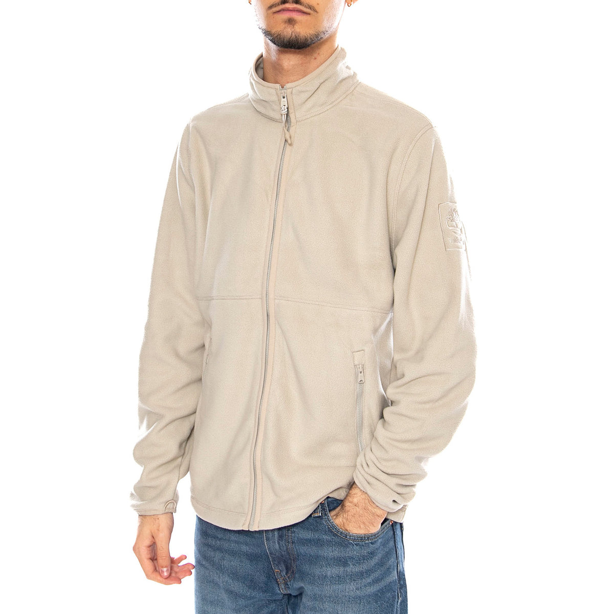 Full Zip Polar Fleece -- Felpa con Zip Uomo Beige TB0A6HM 3CY21 TIMBERLAND 