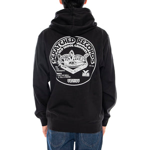 Scratched Records Pullover Hoodie Black - Felpa con Cappuccio Uomo Nera VN000PA9 BLK1 VANS 