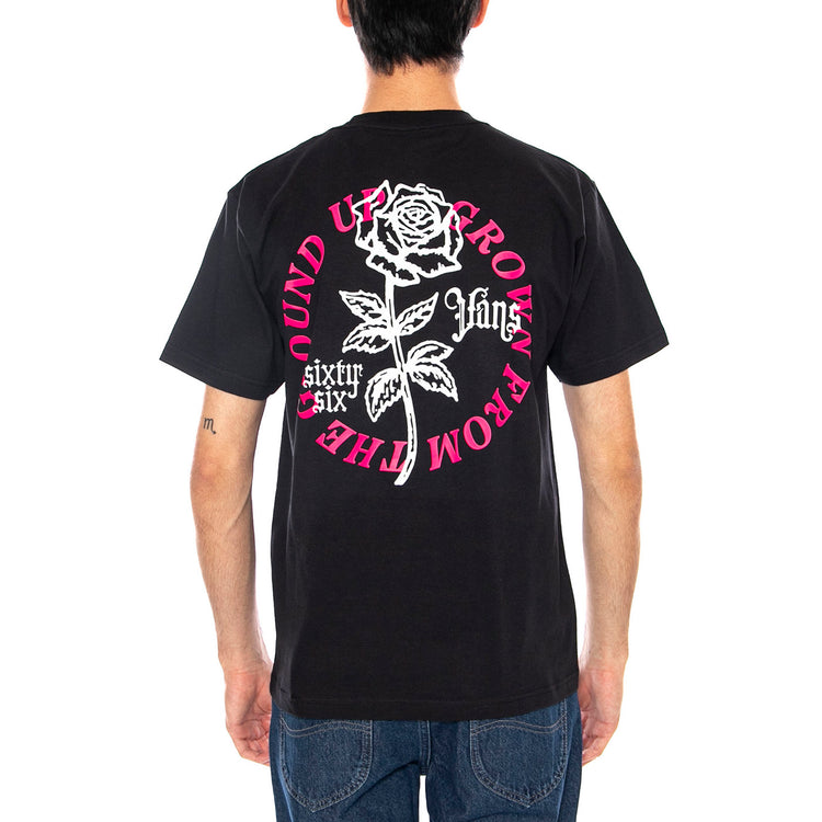 Grown From The Ground Up SS Black Tee - Maglietta Girocollo Uomo Nera VN000PCH BLK1 VANS 