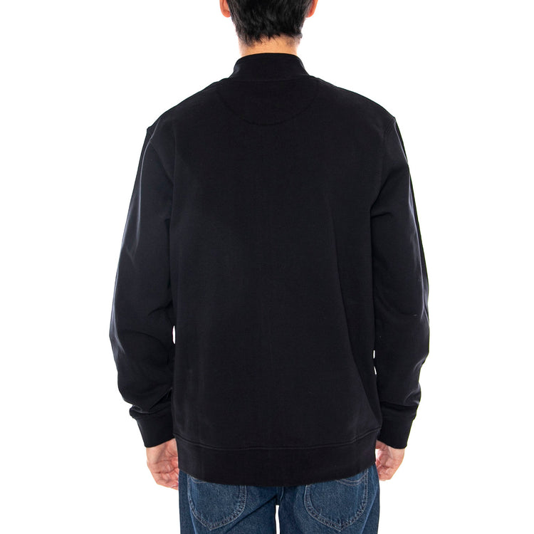 Funnel Neck Zip Black - Felpa Collo Alto con Zip Integrale Uomo Nera 112350548 . WRANGLER 
