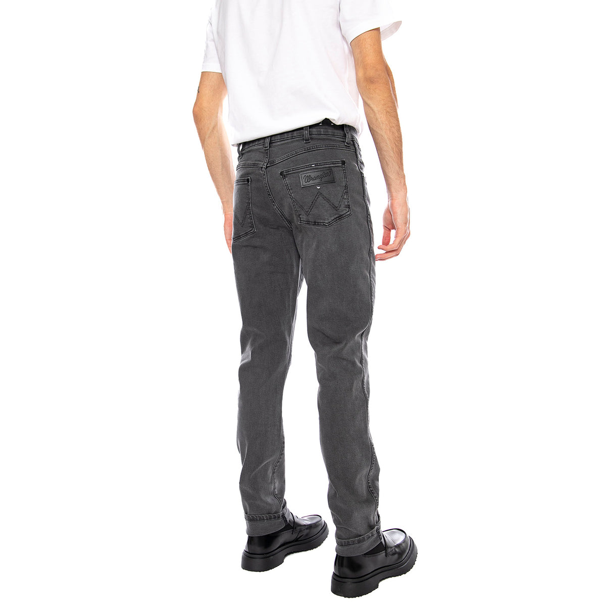 Larston Whispered Wash Black Denim Jeans - Pantaloni Denim Jeans Uomo Neri 112362433 . WRANGLER 