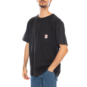 Pocket Tee Faded Black - Maglietta Girocollo Uomo Nera 112371498 . WRANGLER 