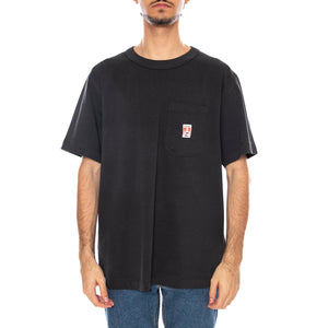 Pocket Tee Faded Black - Maglietta Girocollo Uomo Nera 112371498 . WRANGLER 