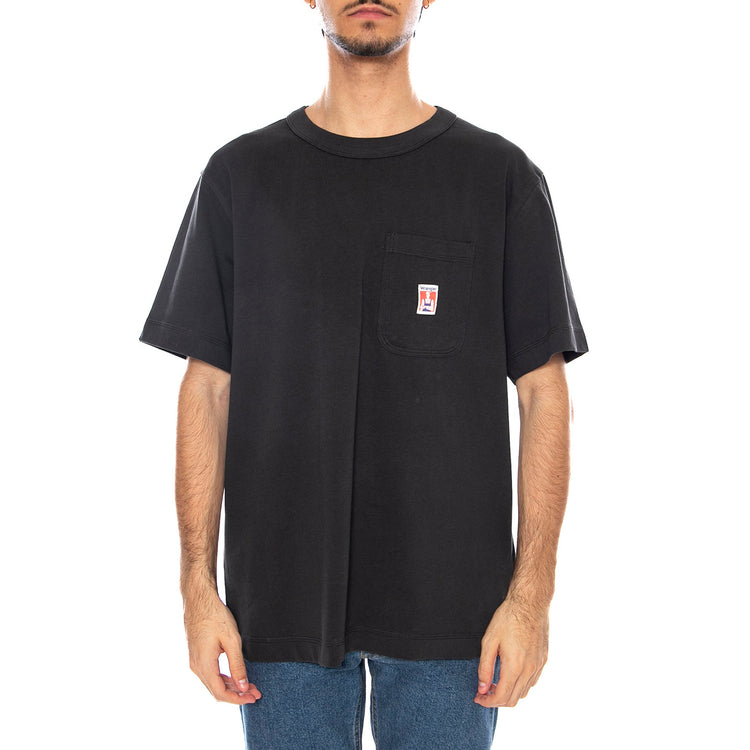 Pocket Tee Faded Black - Maglietta Girocollo Uomo Nera 112371498 . WRANGLER 