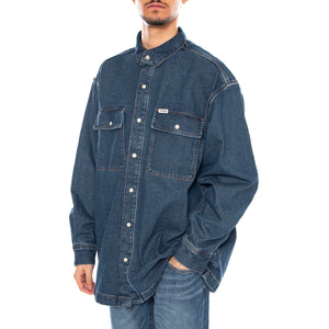 Overshirt Retro Blue -- Camicia Overshirt Uomo Blue 112371546 . WRANGLER 