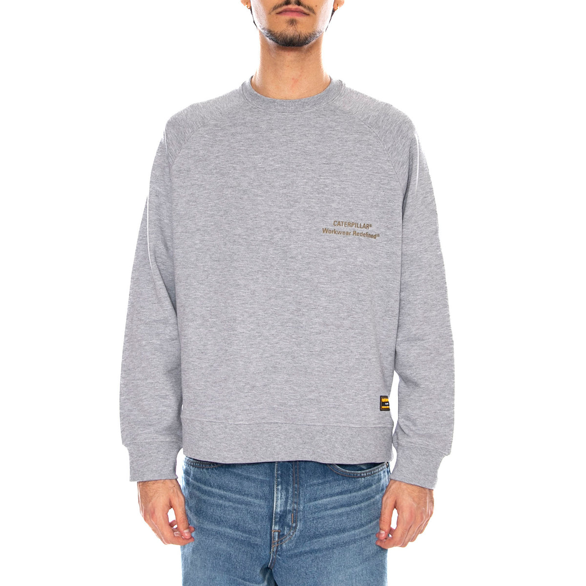 Varsity Raglan Crew Grey - Felpa Girocollo Uomo Grigia 6050205 10122 CAT 