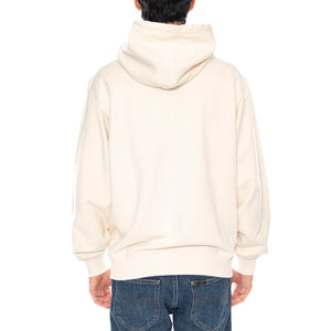 Beetle Hoodie Sweat Whisper White - Felpa con Cappuccio Uomo Bianca I035043.WHW.67. WHW.67 EDWIN 