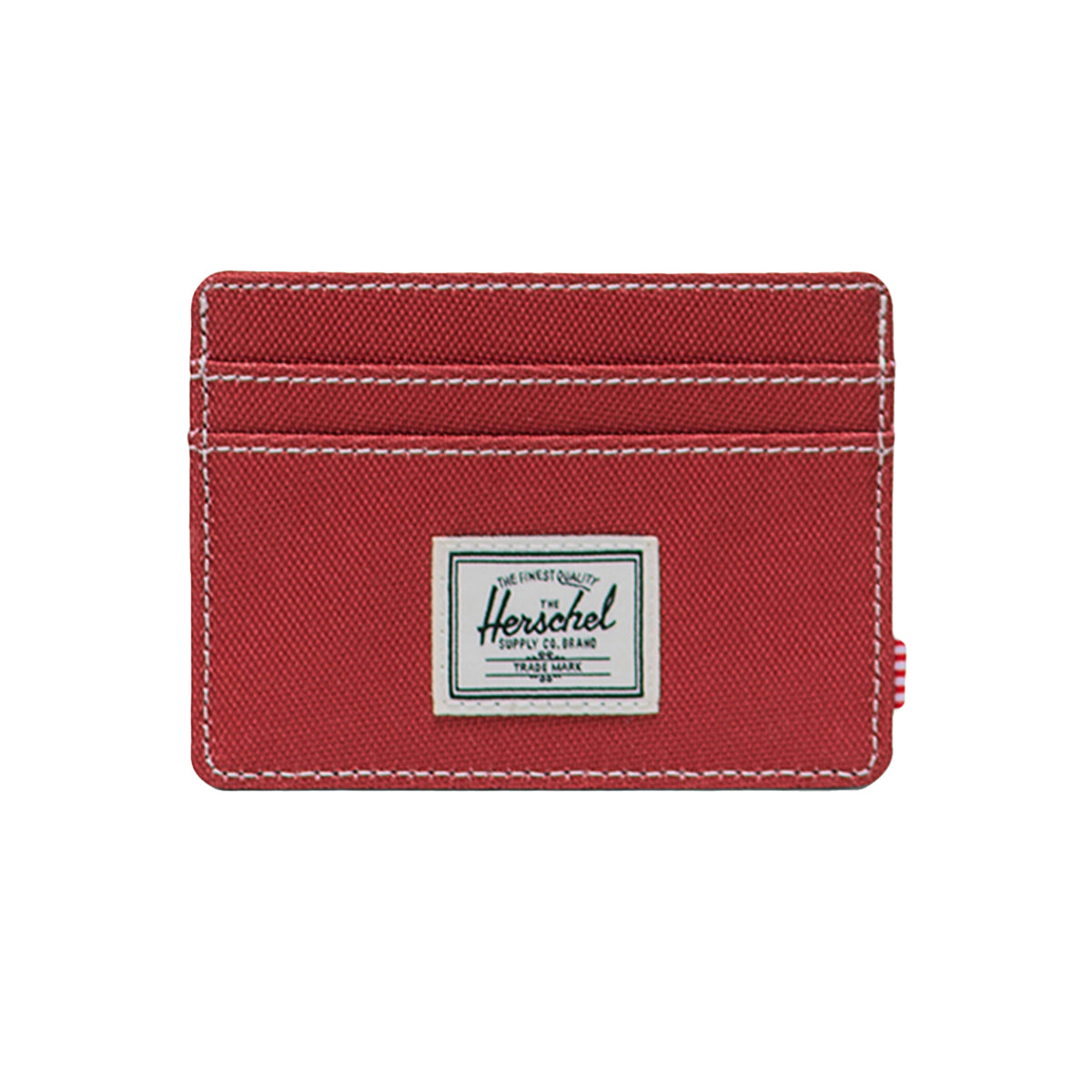 Charlie Cardholder Ochre White Stitch - Portacarte Rosso 30065 06284 HERSCHEL 