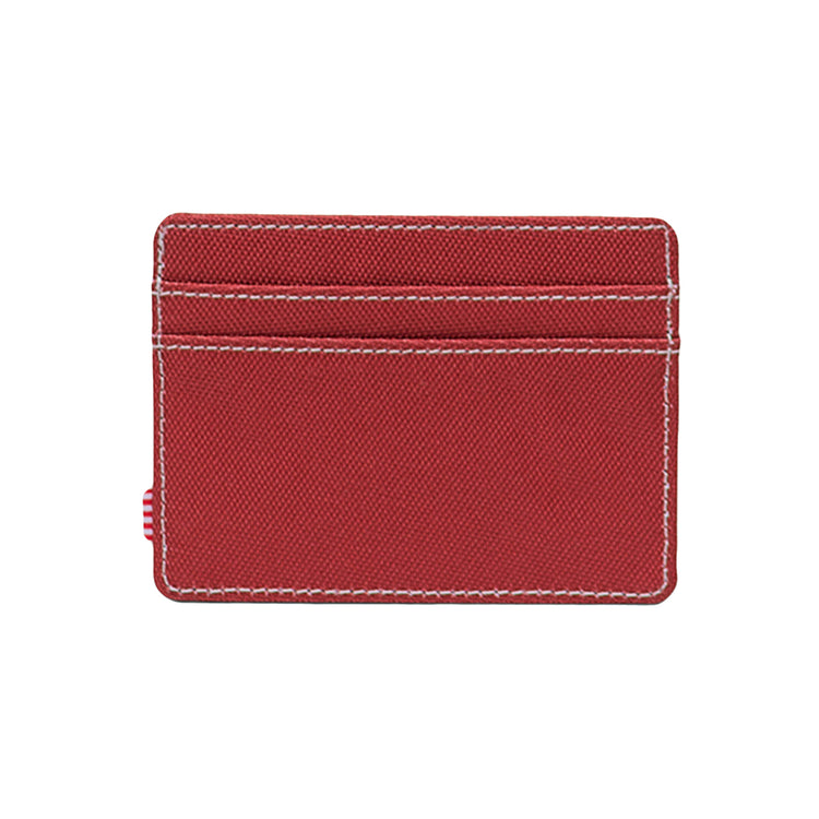 Charlie Cardholder Ochre White Stitch - Portacarte Rosso 30065 06284 HERSCHEL 