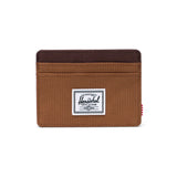 CHARLIE CARDHOLDER RUBBER CHICORY COFFEE - Tarjetero Marrón ACCESORIOS HERSCHEL