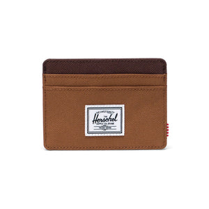 CHARLIE CARDHOLDER RUBBER CHICORY COFFEE - Portacarte Marrone 30065 06426 HERSCHEL 