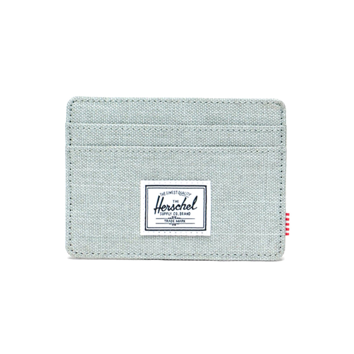 Charlie Cardholder Iceberg Green Crosshatch - Poratcarte Verde 30065 06569 HERSCHEL 