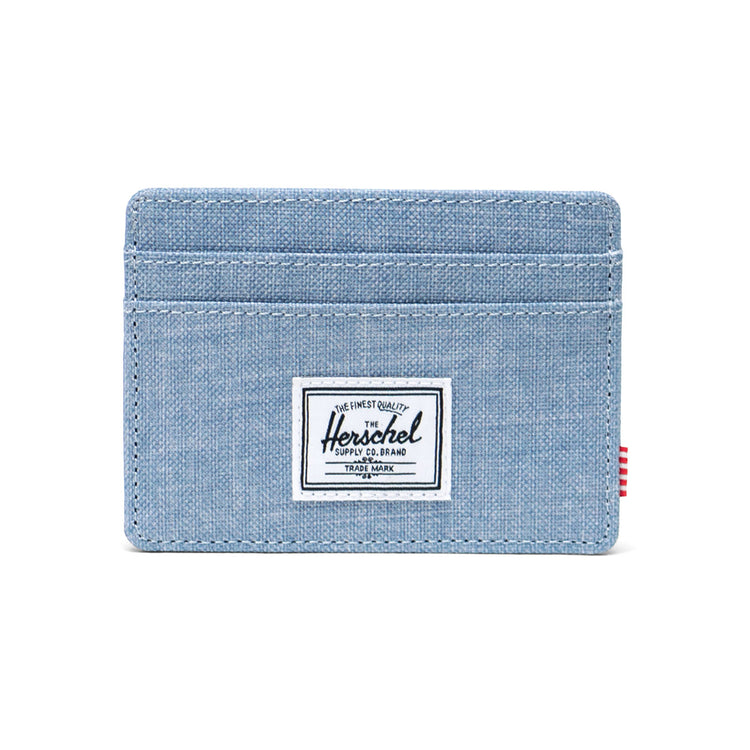 Charlie Cardholder Ashley Blue Crosshatch - Portacarte Blu 30065 06571 HERSCHEL 