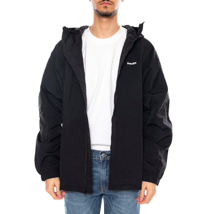 HUF Set Shell Jacket -- Giacca con Cappuccio Uomo Nera JK00389 OUT HUF 