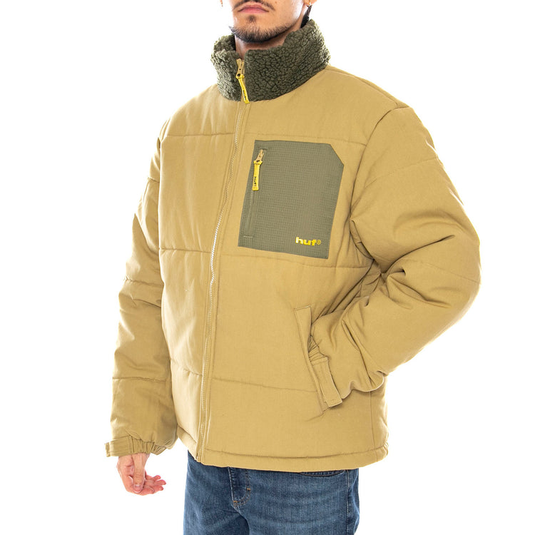 Siple Puffer Jacket Cactus Cat - Giacca Imbottita Uomo Verde JK00415 CTS HUF 