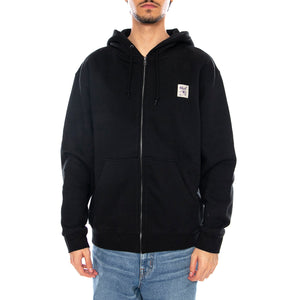 HUF HORUS F/Z HOODIE BLACK - Felpa con Cappuccio Uomo Nera PF00614 BLK HUF 