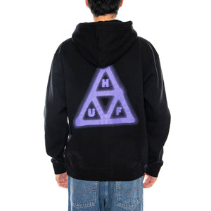 HUF HORUS F/Z HOODIE BLACK - Felpa con Cappuccio Uomo Nera PF00614 BLK HUF 
