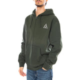 HUF Set TT F/Z Hoodie -- Green Men's Hoodie HUF Men's