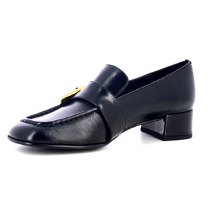 JEFFREY CAMPBELL DOCILE BLACK GOLD - Mocassini Donna Neri JCSU350-02-001 . JEFFREY CAMPBELL 