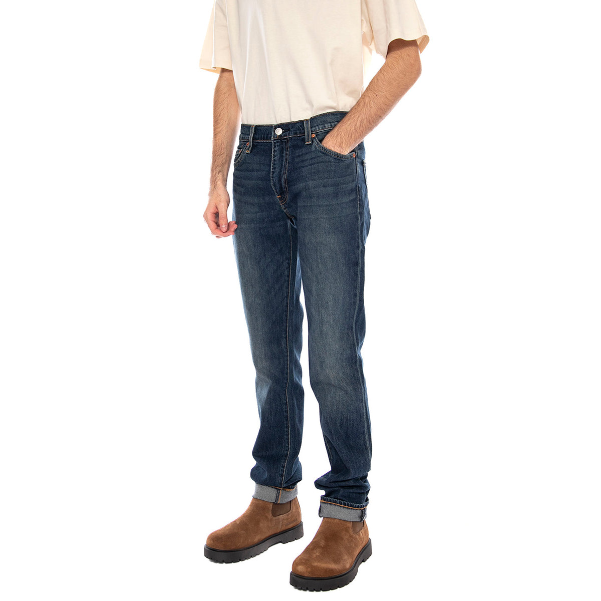 Levi S Jeans 511 Slim Length Pantaloni Denim Jeans Uomo Blu 04511-6127 . LEVIS 