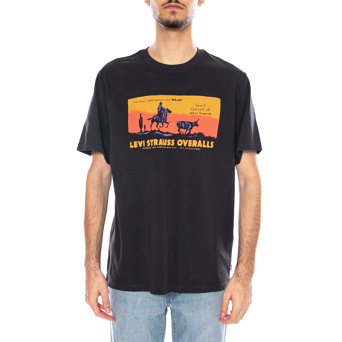 Levi's® Men's Relaxed Short Sleeve Graphic T-Shirt - Maglietta Girocollo Uomo Nera 16143-1864 . LEVIS 