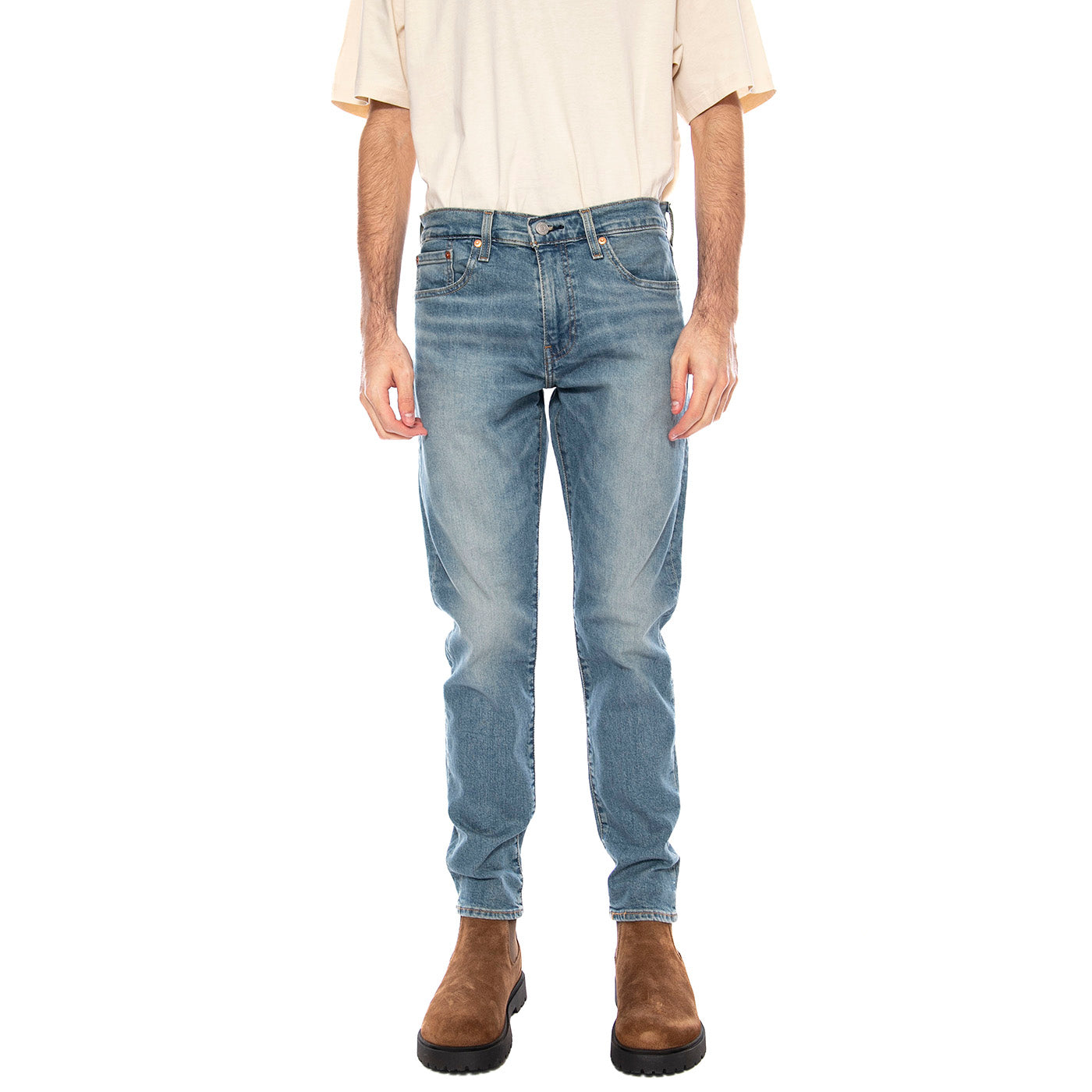 LEVI'S DENIM 512 SLIM TAPER PELICAN RUST BLUE - Pantaloni Denim Jeans Uomo Blu 28833-0588 . LEVIS 