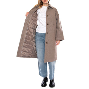 Hoshaa Pine Bark Melange -- Cappotto Donna Multicolore 222289884 1410m MINIMUM 