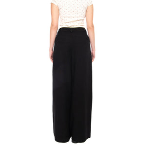 Gunli Pants - Pantaloni Donna Larghi Neri 232004191 999 MINIMUM 