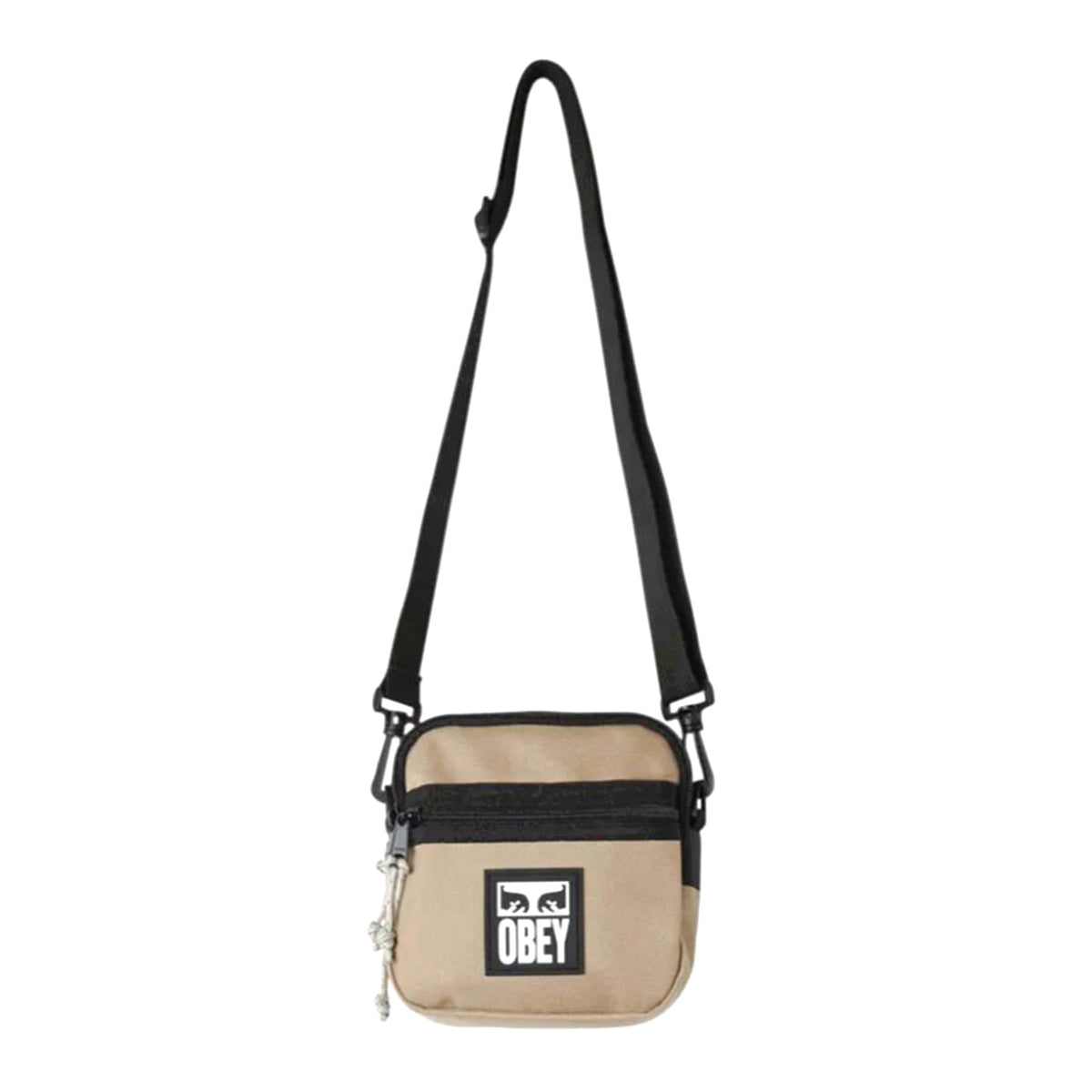 OBEY Small Messanger Bag Silver Grey - Borsello a Tracolla Beige 100010150 SIG OBEY 