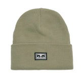 Icon Eyes Beanie Abbey Stone - Brown Knitted Hat OBEY ACCESSORIES
