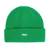 Future Beanie Fern Green - OBEY Men's Green Ribbed Knit Hat